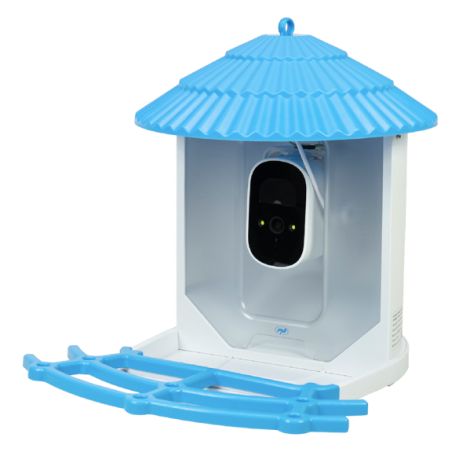 Fuglefoderautomat med kamera, solpanel og app – PNI PT035