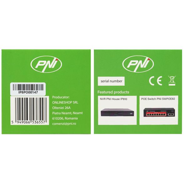 4K 8MP PoE overvågningskamera