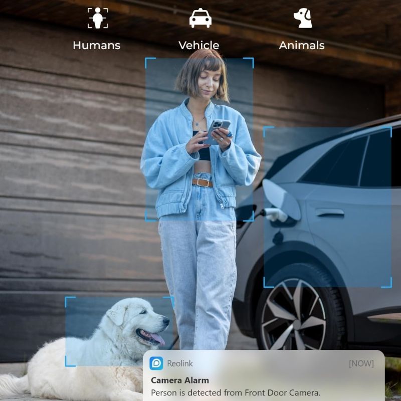 Reolink RLC-510WA udendørs Wi-Fi kamera med personsensor sort