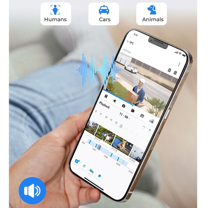 Reolink RLC-510WA udendørs Wi-Fi kamera med personsensor sort