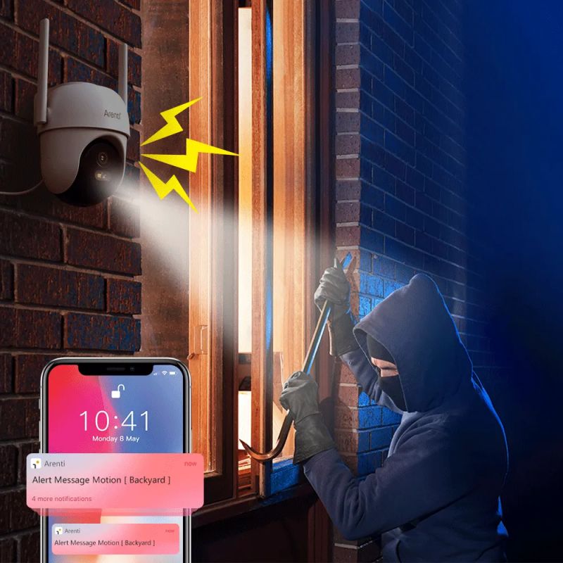 Laxihub OP1 Udendørs 4MP UHD Pan-Tilt og auto tracking