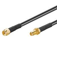Antennekabel RP-SMA han - RP-SMA hun 1 meter