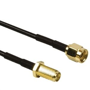 Antenneledning 3 meter SMA han gevind, SMA hun omløber