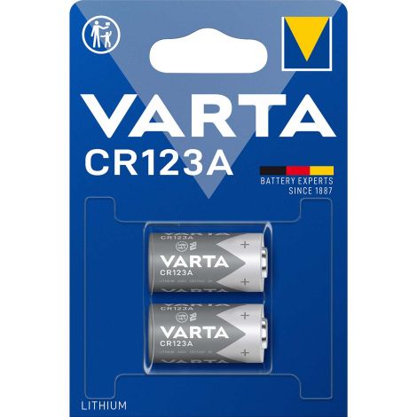 VARTA Lithium Batteri Cr123A 3 V 2-stk pakke