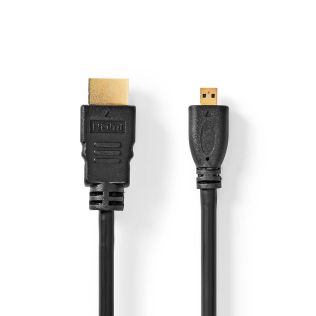 HDMI kabel med HDMI standard og HDMI micro 1,5 meter