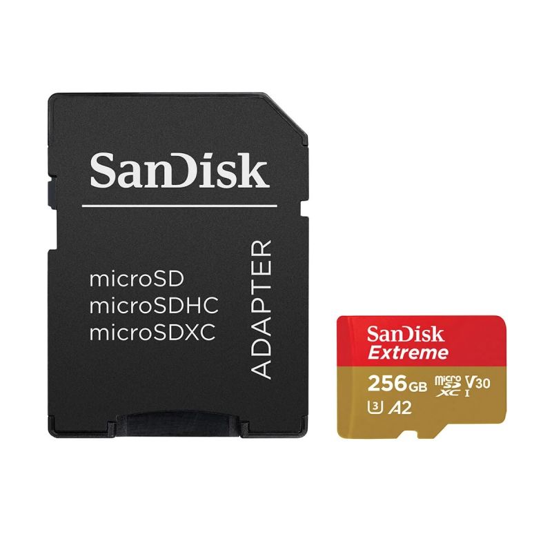 SanDisk Extreme micro-SD kort 256 GB UHS-I