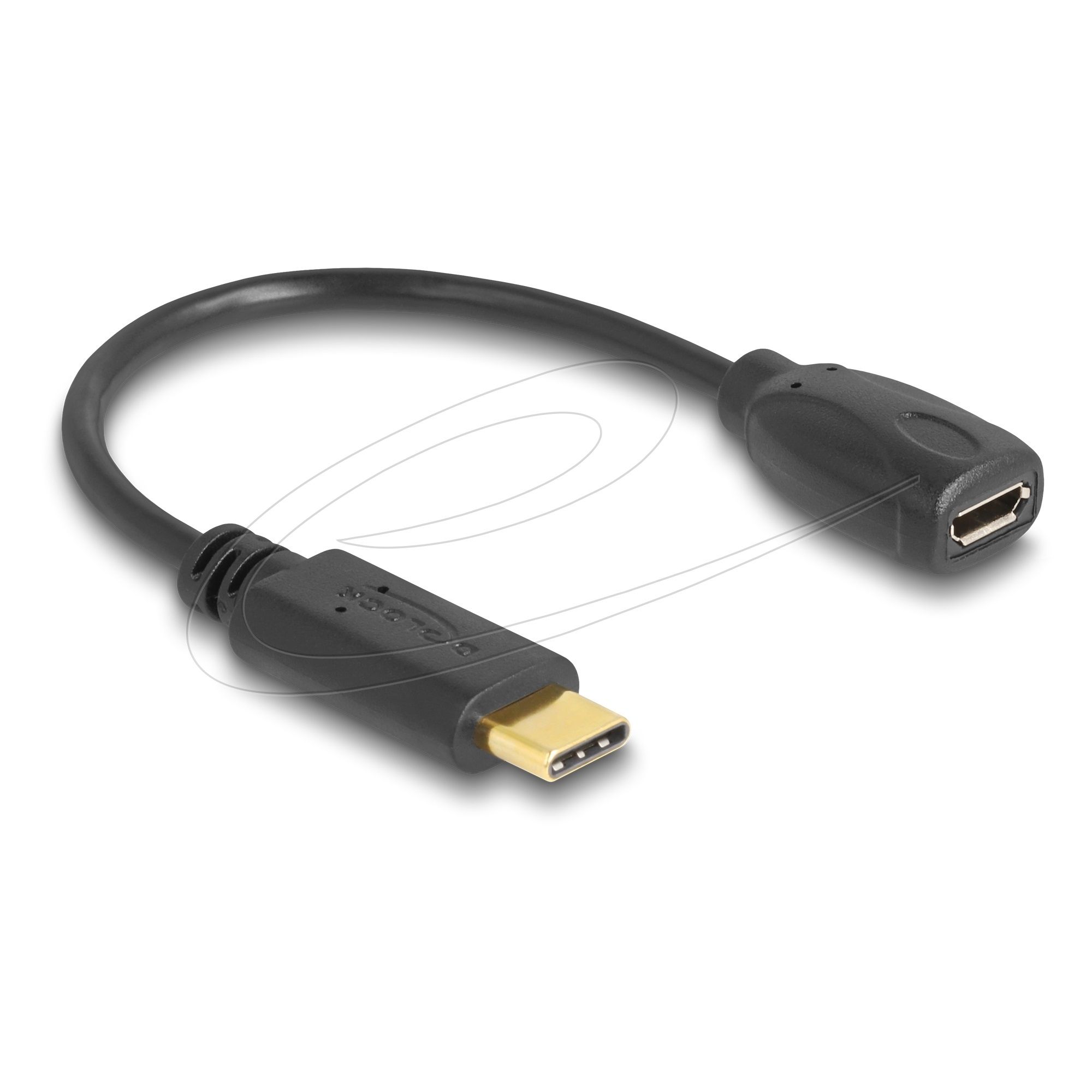 Adapterkabel Usb-C Han - Micro-Usb-B Hun 15 Cm - Delock