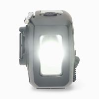 Nødradio med FM/AM, håndsving, solcelle, powerbank og lommelygte