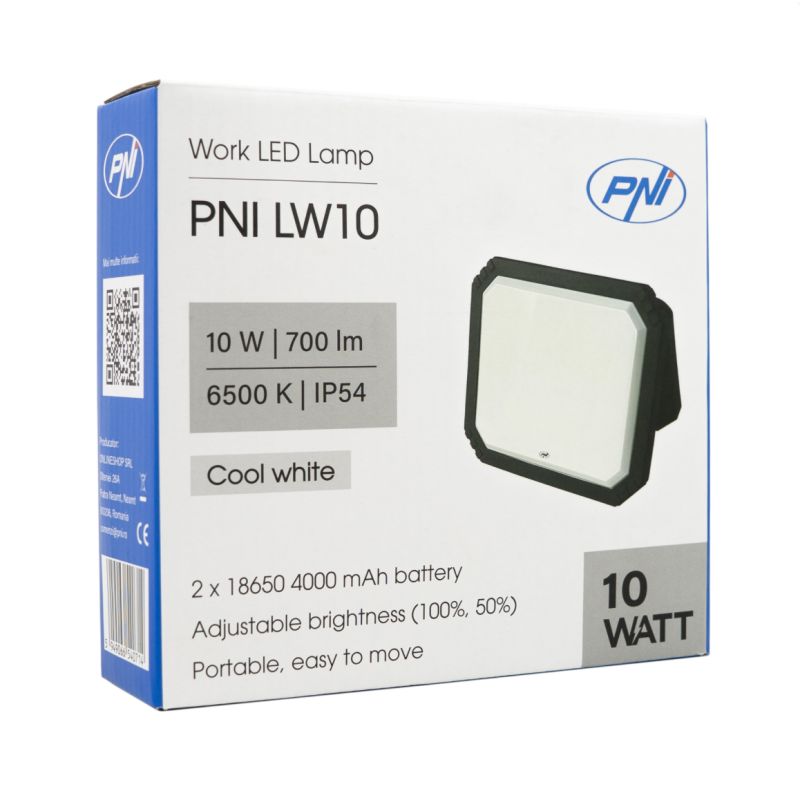 LED arbejdslampe – 10W, genopladelig, 700 lm