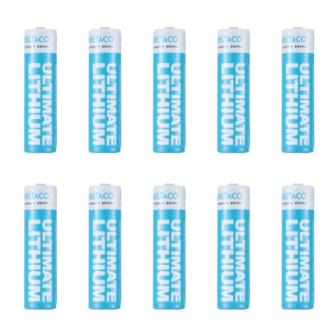 Genopladelige 18650 lithiumbatterier – 2600 mAh, 10 stk