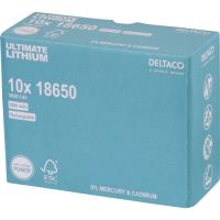 Genopladelige 18650 lithiumbatterier – 2600 mAh, 10 stk