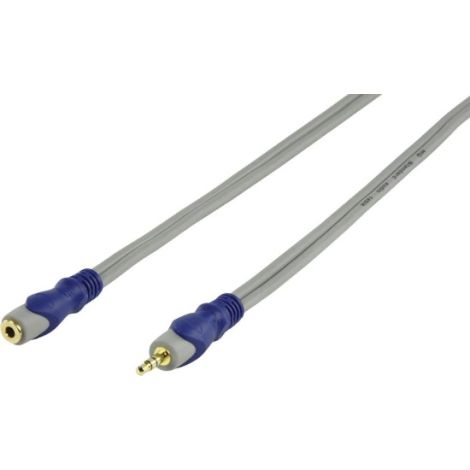 HQ stereo lydkabel 3,5 mm han til 3,5 mm hun – 5 m