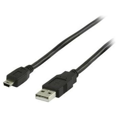 USB kabel - USB-A han/USB mini B han - 5 m