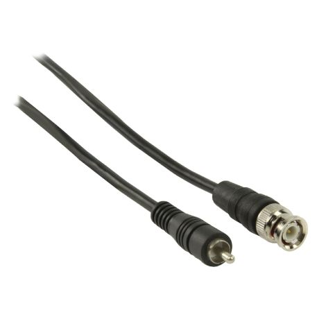 RCA han til BNC han kabel – 3 m (sort)