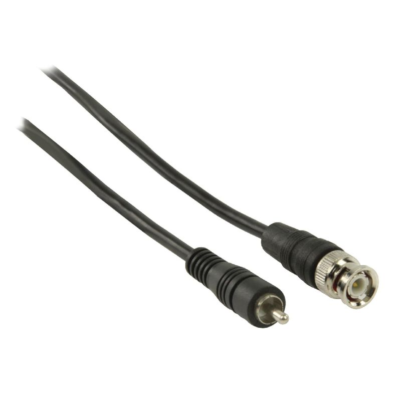 RCA han til BNC han kabel – 3 m (sort)