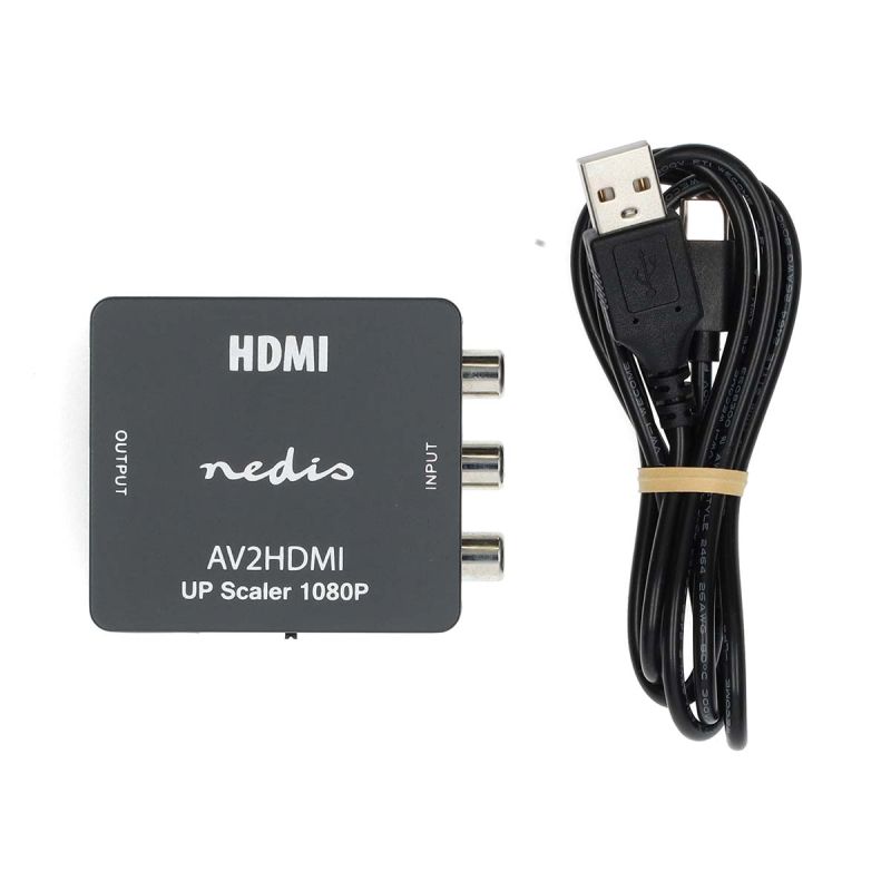 HDMI konverter - 3 x RCA hun til HDMI – 1080p