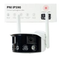 Trådløst overvågningskamera med dual lens - 180°