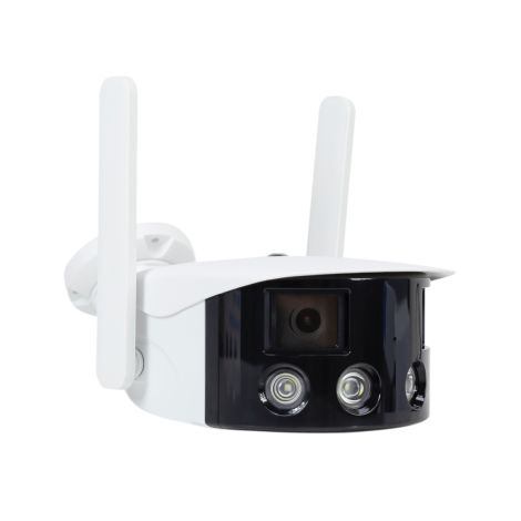 Trådløst overvågningskamera med dual lens - 180°