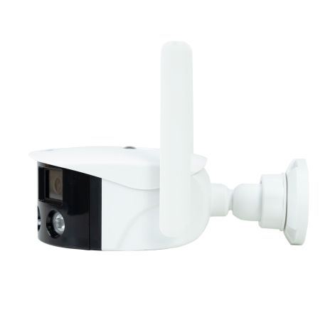 Trådløst overvågningskamera med dual lens - 180°