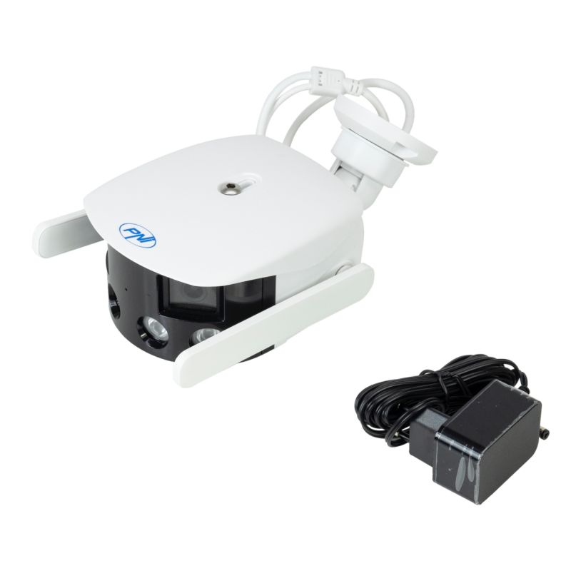 Trådløst overvågningskamera med dual lens - 180°