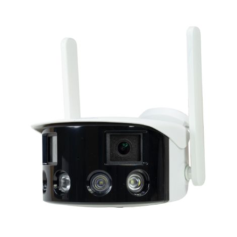 Trådløst overvågningskamera med dual lens - 180°
