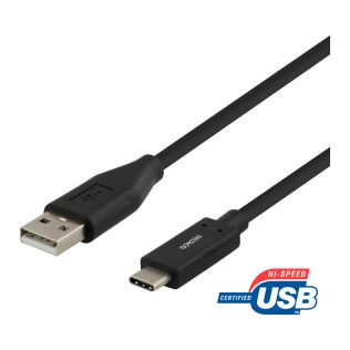 USB-A til USB-C kabel 2 m – USB 2.0