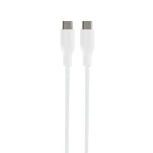 USB-C til USB-C ladekabel 1 m – 60 W hurtigladning (hvid)