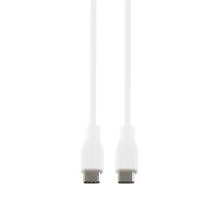 USB-C til USB-C ladekabel 1 m – 60 W hurtigladning (hvid)