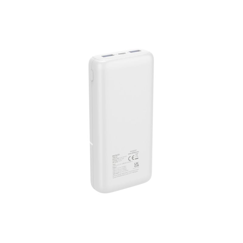 Powerbank 20.000 mAh med 2 x USB-A og 1 x USB-C
