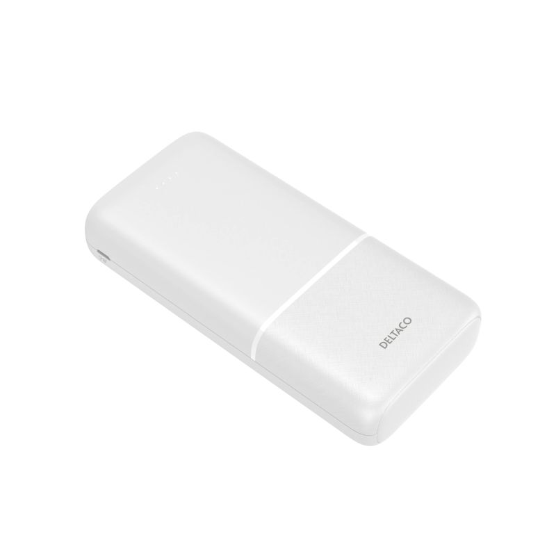 Powerbank 20.000 mAh med 2 x USB-A og 1 x USB-C