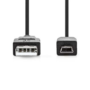 USB 2.0 kabel - USB-A hun til Mini 5-pin han – 1 m