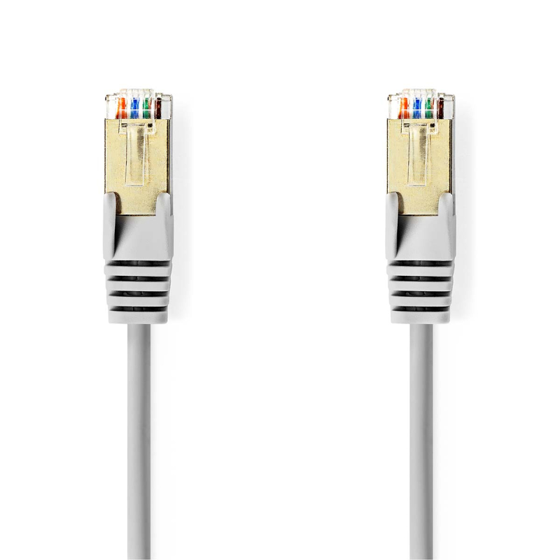 Nedis CAT5e netværkskabel | SF/UTP | RJ45 Han | RJ45 Han | 30.0 m | Runde | PVC | Grå | Konvolut