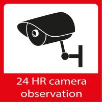 Vinduesklistermærker til kameraovervågning – 5 stk