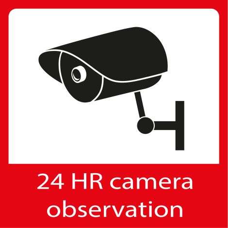 Vinduesklistermærker til kameraovervågning – 5 stk