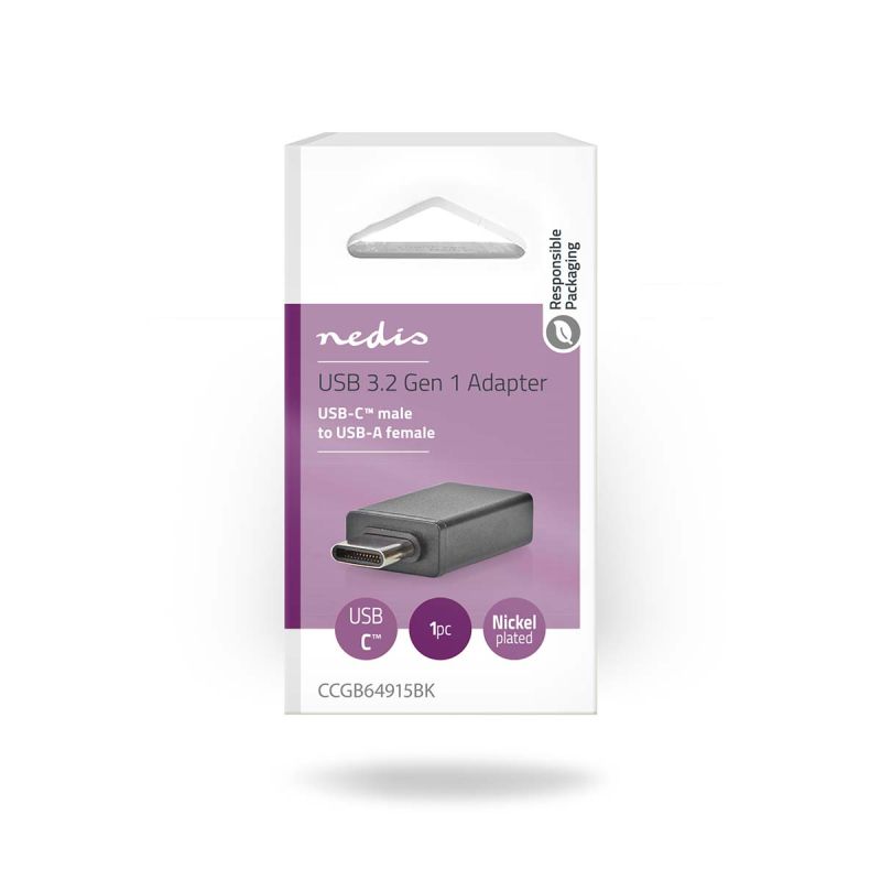 USB-C han til USB-A hun adapter – USB 3.2 Gen 1