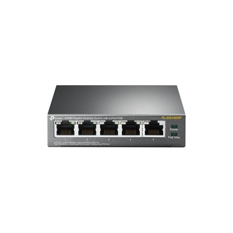 5-ports Gigabit PoE-switch – 4× PoE, RJ45
