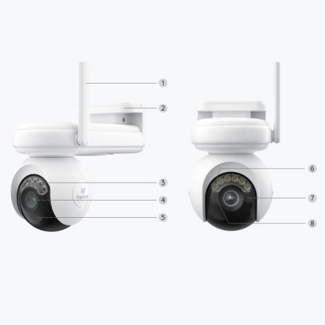  Reolink Altas PT Ultra batteridrevet 4K Wi-Fi kamera med pan-tilt