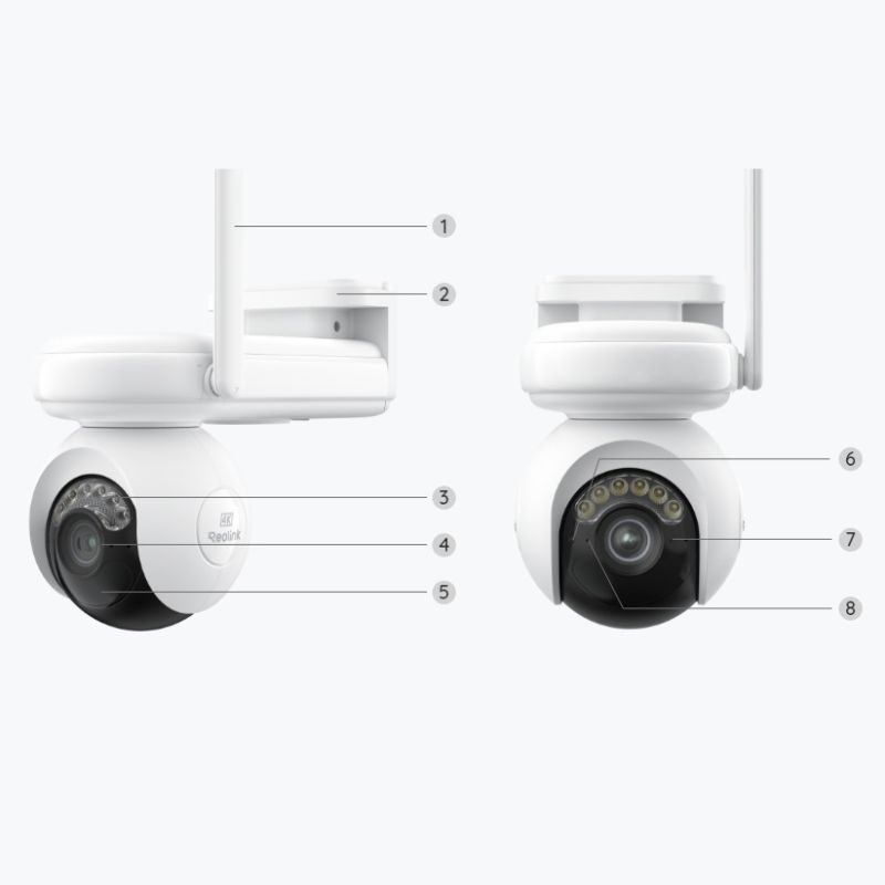  Reolink Altas PT Ultra batteridrevet 4K Wi-Fi kamera med pan-tilt