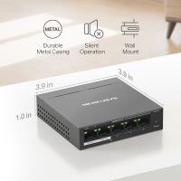 5-Port Switch med PoE+ Gigabit