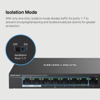 8-Port PoE+ Gigabit Switch – 65W