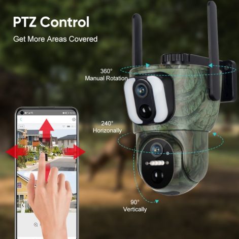 Hunters Choice LPV Dual-Lens live vildtkamera med auto tracking