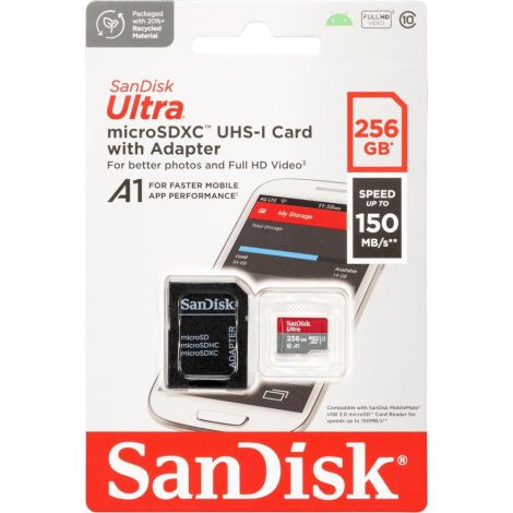 SanDisk Ultra microSD kort 256GB