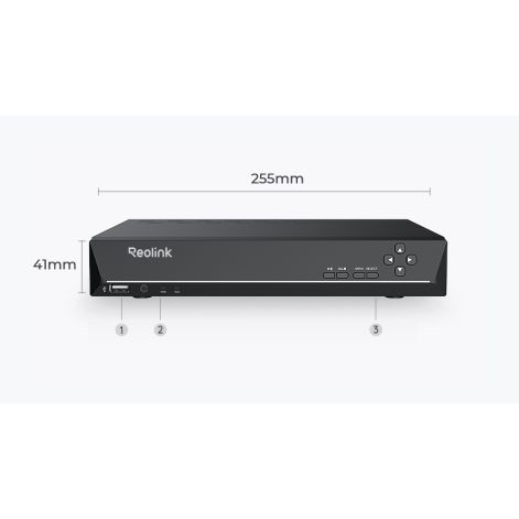 Reolink 12MP PoE Overvågningssæt med 4 kameraer
