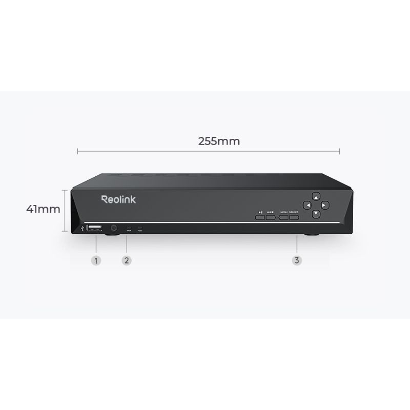 Reolink 12MP PoE Overvågningssæt med 4 kameraer