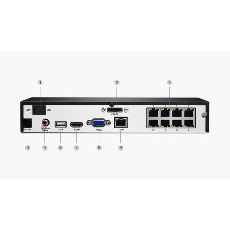 Reolink 12MP PoE Overvågningssæt med 4 kameraer
