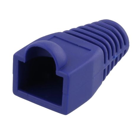 RJ45 stik cover til kabler på 5,6 mm i diameter, blå, 20 stk.