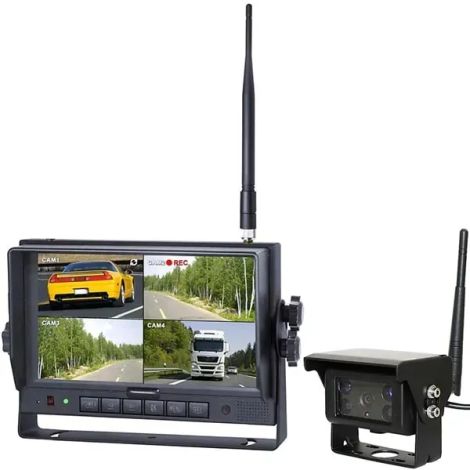 Trådløst bakkamerasæt med 7" monitor og 1 kamera Full-HD 1080P
