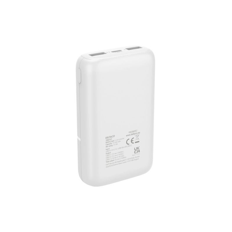 Powerbank 10.000 mAh, 2x USB-A, 1x USB-C – 10,5W