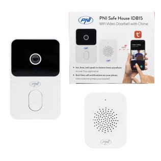 WiFi videodørklokke med kamera, Tuya & trådløs klokke