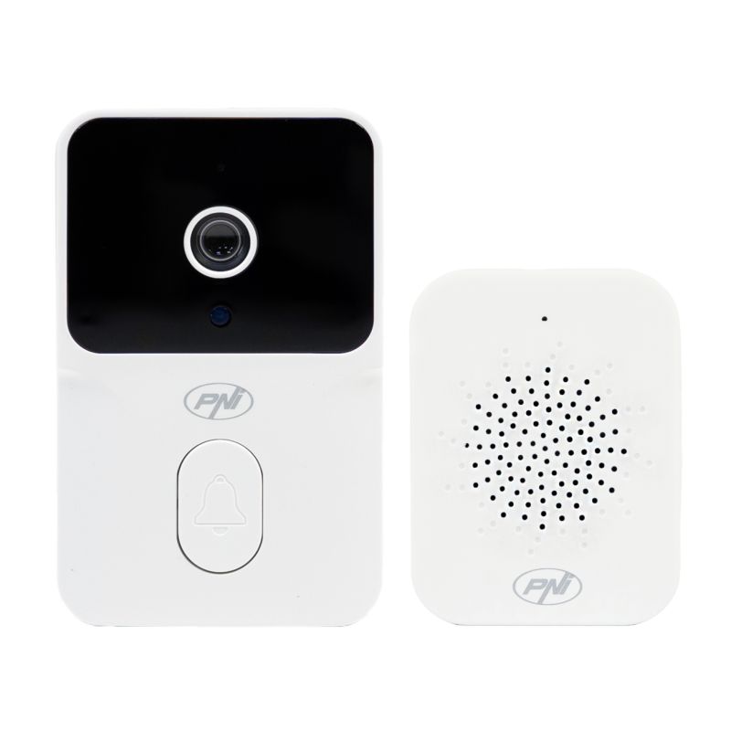 WiFi videodørklokke med kamera, Tuya & trådløs klokke